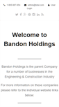 Mobile Screenshot of bandonholdings.com